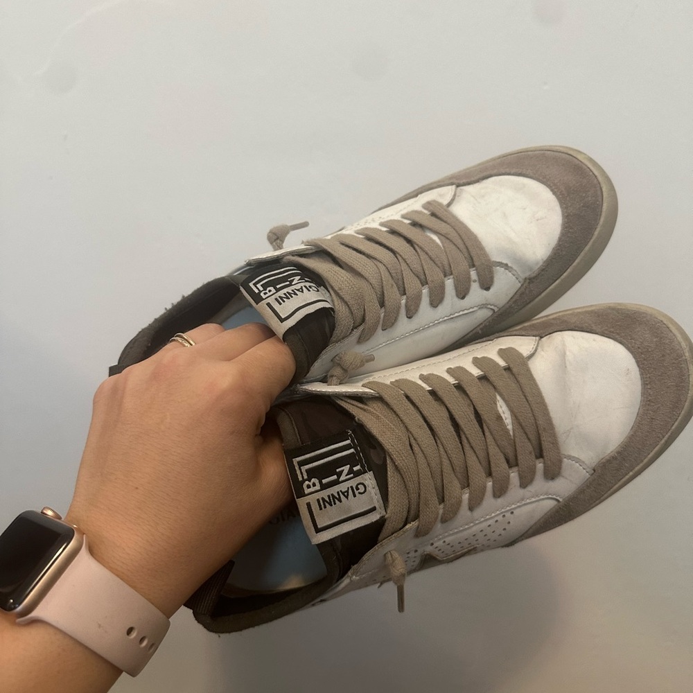 GIANNI BINI White and Gray Sneakers